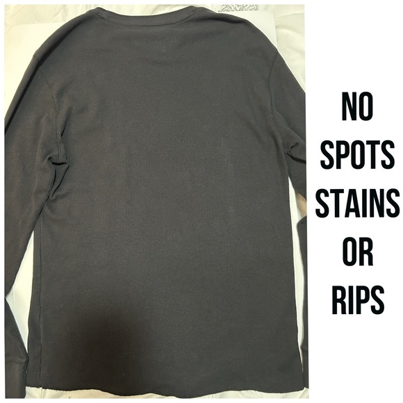 Vintage UNISEX Ecko UNLTD Rhino Crew 72, Long Sleeve Waffle Black Shirt, Size L - Picture 5 of 11